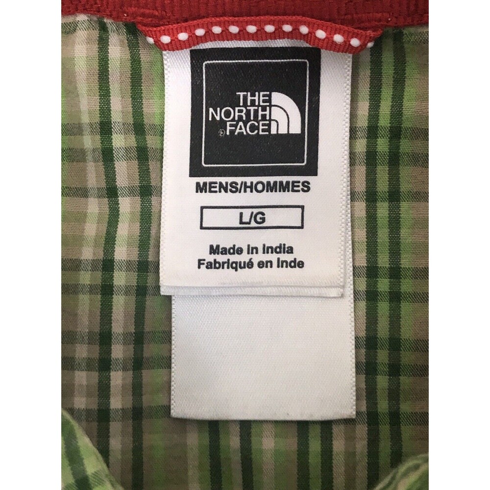 North Face Casual Button Down Shirt Men’s Green Large - Picture 3 of 5
